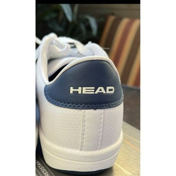 Only 1 Right Foot Men's Shoes Head  White Navy Heather Slip Resistant Size 10 - Picture 5 of 10
